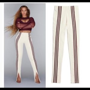 IVY PARK Adidas Cream Track Pants with Poppers